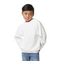 Weiß - Side - Gildan - Sweatshirt Überschnittene Schulter für Kinder