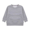 Grau meliert - Front - Larkwood - Sweatshirt Rundhalsausschnitt für Baby
