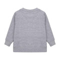 Grau meliert - Back - Larkwood - Sweatshirt Rundhalsausschnitt für Baby