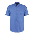 Italienisches Blau - Front - Kustom Kit - "Workwear" Hemd für Herren  kurzärmlig