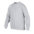 Grau - Side - Gildan - Sweatshirt Überschnittene Schulter für Kinder
