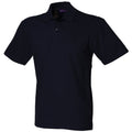Marineblau - Front - Henbury - Poloshirt Stretch für Herren-Damen Unisex