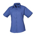 Königsblau - Front - Premier - Bluse für Damen  kurzärmlig