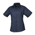 Marineblau - Front - Premier - Bluse für Damen  kurzärmlig