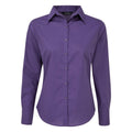 Violett - Front - Premier - Hemd für Damen  Langärmlig