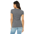 Grau - Back - Bella + Canvas - T-Shirt für Damen