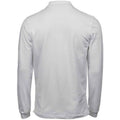 Weiß - Back - Tee Jays - "Luxury" Poloshirt für Herren  Langärmlig