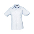 Hellblau - Front - Premier - Bluse für Damen  kurzärmlig