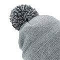 Grau meliert-Schwarz - Side - Beechfield - Mütze für Herren-Damen Unisex