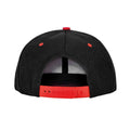 Schwarz-Rot - Back - Result Headwear - "Bronx" Snapback Mütze für Herren-Damen Unisex