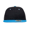 Schwarz-Azurblau - Front - Result Headwear - "Bronx" Snapback Mütze für Herren-Damen Unisex