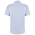 Hellblau - Back - Kustom Kit - "Premium" Hemd für Herren  kurzärmlig