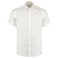 Weiß - Front - Kustom Kit - "Premium" Hemd für Herren  kurzärmlig