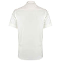 Weiß - Back - Kustom Kit - "Premium" Hemd für Herren  kurzärmlig