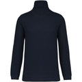 Marineblau-meliert - Back - Kariban - "Trucker" Sweatshirt Reißverschluss für Herren