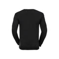 Schwarz - Back - Russell Collection - Sweatshirt V-Ausschnitt für Herren