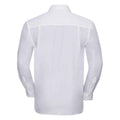Weiß - Back - Russell Collection - Formelles Hemd Pflegeleicht für Herren  Langärmlig