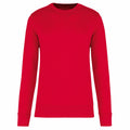 Rot - Front - Kariban - Sweatshirt Rundhalsausschnitt für Herren-Damen Unisex
