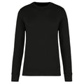 Schwarz - Front - Kariban - Sweatshirt Rundhalsausschnitt für Herren-Damen Unisex