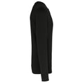 Schwarz - Side - Kariban - Sweatshirt Rundhalsausschnitt für Herren-Damen Unisex