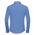 Business-Blau - Back - Russell Collection - Formelles Hemd für Damen  Langärmlig