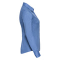 Business-Blau - Side - Russell Collection - Formelles Hemd für Damen  Langärmlig