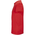 Leuchtend Rot - Side - SOLS - "Crusader" T-Shirt recyceltes Material für Herren-Damen Unisex