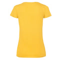 Sonnenblume - Back - Fruit of the Loom - T-Shirt V-Ausschnitt für Damen