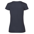 Marineblau - Back - Fruit of the Loom - T-Shirt V-Ausschnitt für Damen