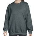 Grau meliert - Front - Gildan - Sweatshirt Rundhalsausschnitt für Herren