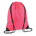 Fluoreszierendes Pink - Front - Bagbase - Turnbeutel "Premium"