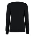 Schwarz - Back - Kustom Kit - "Arundel" Sweatshirt V-Ausschnitt für Damen