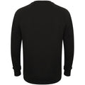 Schwarz - Back - Skinni Fit - Sweatshirt für Herren-Damen Unisex