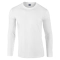Weiß - Front - Gildan - T-Shirt für Herren-Damen Unisex  Langärmlig