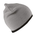 Grau-Schwarz - Front - Result - Mütze wendbar für Herren-Damen Unisex
