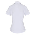 Weiß - Back - Premier - Formelles Hemd für Damen  kurzärmlig