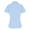Blassblau - Back - Premier - Formelles Hemd für Damen  kurzärmlig