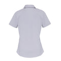 Silber - Back - Premier - Formelles Hemd für Damen  kurzärmlig