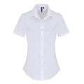 Weiß - Front - Premier - Formelles Hemd für Damen  kurzärmlig