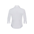 Weiß - Back - Russell Collection - Formelles Hemd Pflegeleicht für Damen  3-4 Ärmel