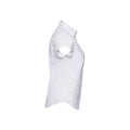Weiß - Side - Russell Collection - Hemd Pflegeleicht für Damen  kurzärmlig