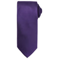 Violett - Front - Premier - Krawatte für Herren-Damen Unisex