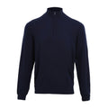 Marineblau - Front - Premier - Sweatshirt Reißverschluss für Herren
