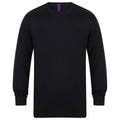 Marineblau - Front - Henbury - Sweatshirt Rundhalsausschnitt für Herren