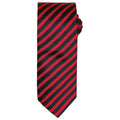 Rot-Schwarz - Front - Premier - Krawatte für Herren-Damen Unisex