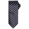 Schwarz-Dunkelgrau - Front - Premier - Krawatte für Herren-Damen Unisex