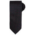 Schwarz-Rot - Front - Premier - Krawatte für Herren-Damen Unisex