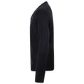 Schwarz - Side - Henbury - Sweatshirt V-Ausschnitt für Herren
