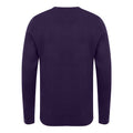 Violett - Back - Henbury - Sweatshirt V-Ausschnitt für Herren