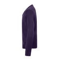 Violett - Side - Henbury - Sweatshirt V-Ausschnitt für Herren
